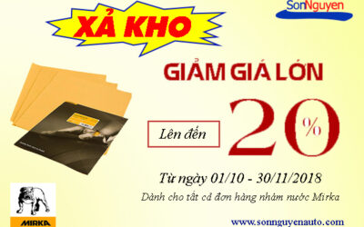 Mirka WPF: Giảm 20% Nhám Nước Cao Cấp – Ưu Đãi Cuối Năm