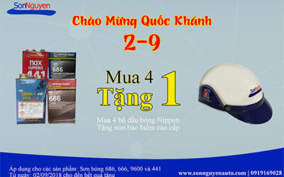 Sơn Nguyên: Ưu đãi Tháng 9 – Tặng Nón Bảo Hiểm Cao Cấp
